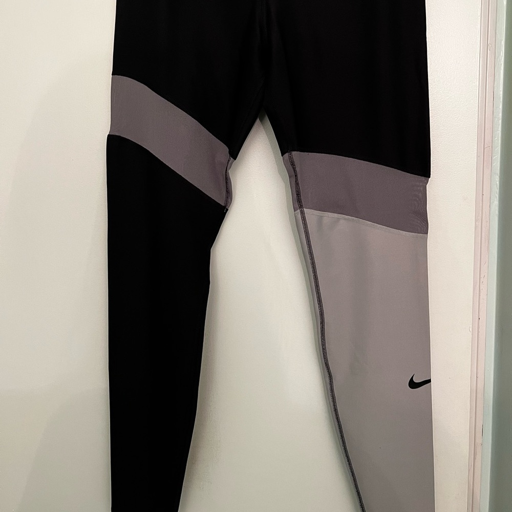 Nike Black and Grey Leggings